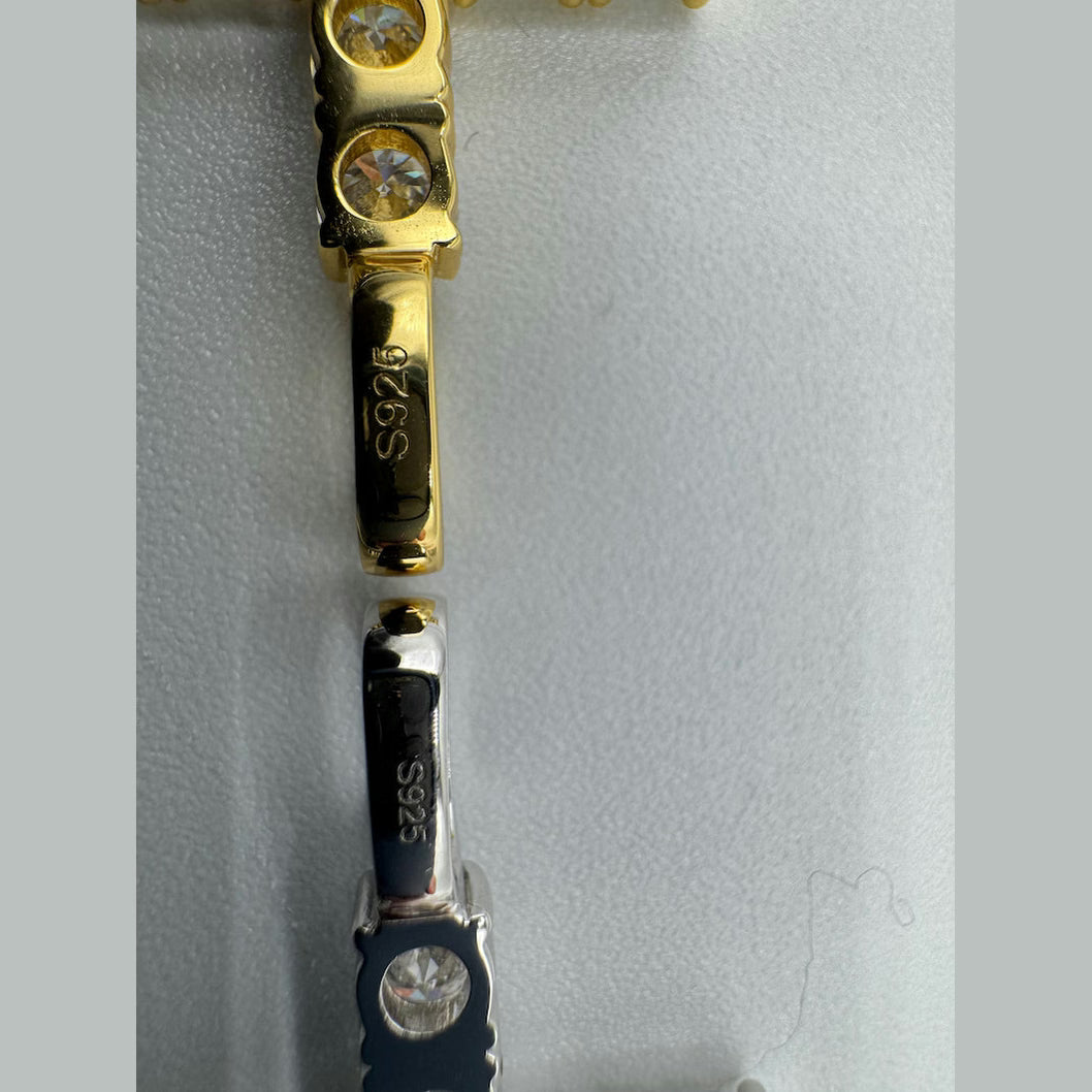 Moissanite Cross Pendant Necklace